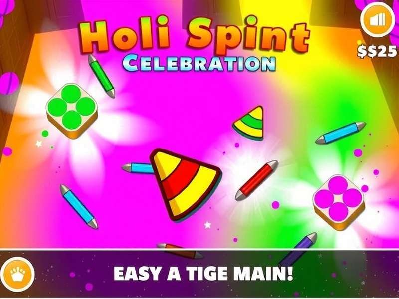 Holi Sprint Celebration Main Gameplay Holi Sprint Celebration Game Screenshot